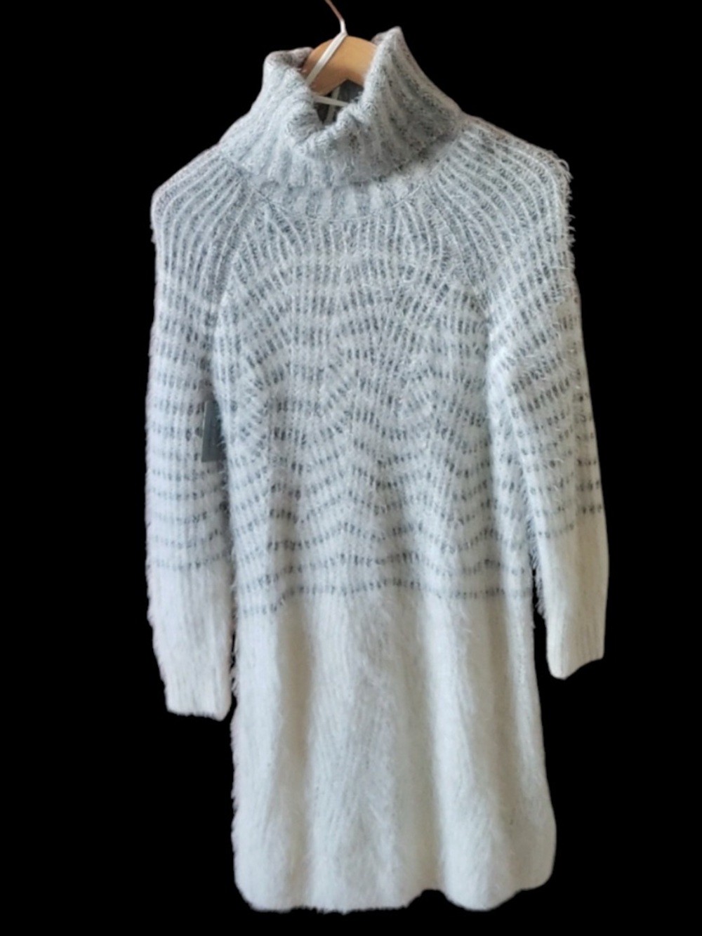 Anthropologie Sleeping On Snow I Shelby Eyelash Wool Alpaca Mix Sweater Dress - Picture 6 of 11
